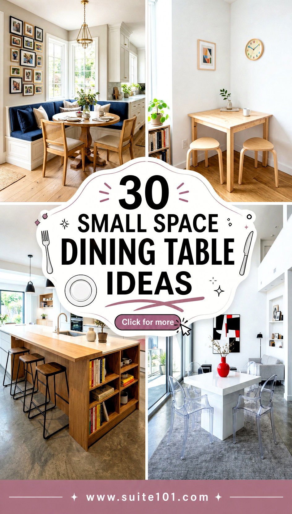 30 Small Space Dining Table Ideas That Save Room and Look Great - 30 Small Space Dining Table Ideas That Save Room and Look Great