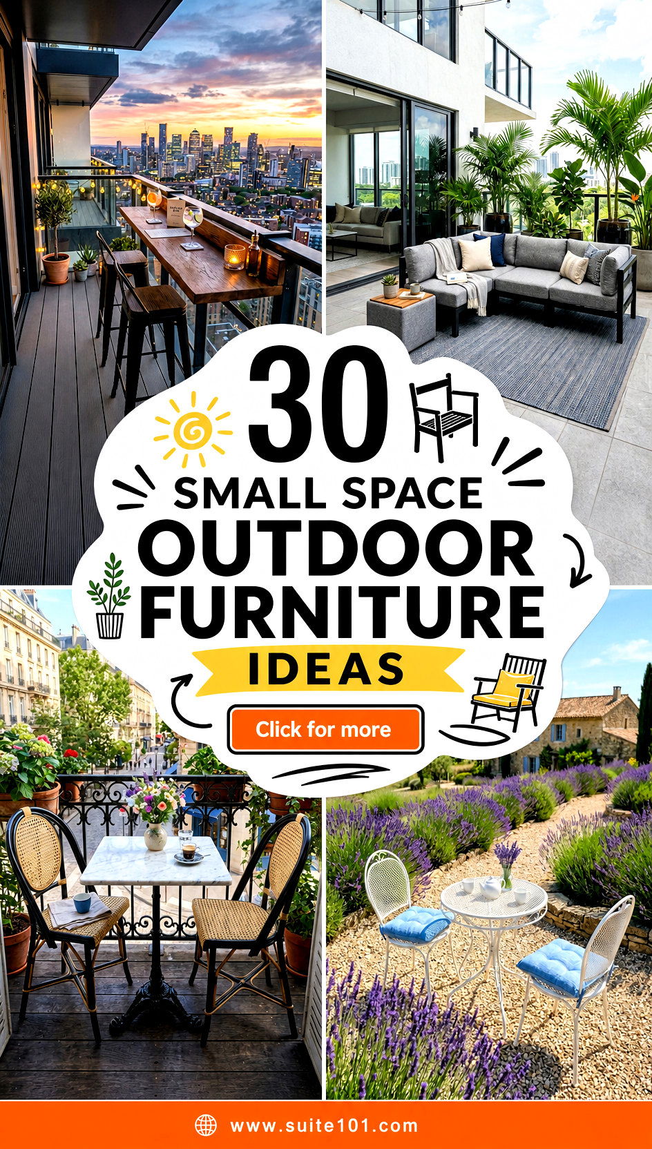 30 Small Space Outdoor Furniture Ideas for Seating Anywhere - 30 Small Space Outdoor Furniture Ideas for Seating Anywhere