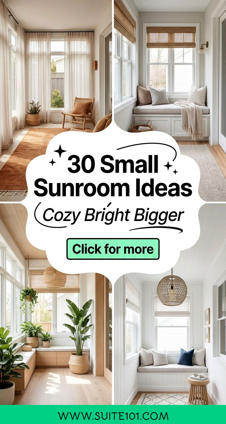 30 Small Sunroom Ideas for Cozy Bright Spaces That Feel Bigger - 30 Small Sunroom Ideas for Cozy, Bright Spaces That Feel Bigger