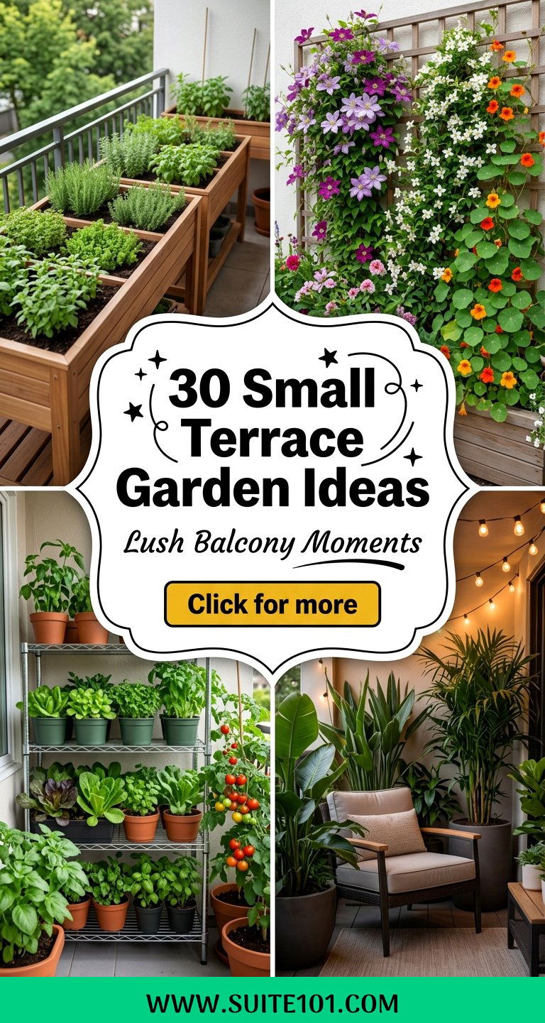 30 Small Terrace Garden Ideas for Lush Balcony-Like Spaces - 30 Small Terrace Garden Ideas for Lush Balcony-Like Spaces