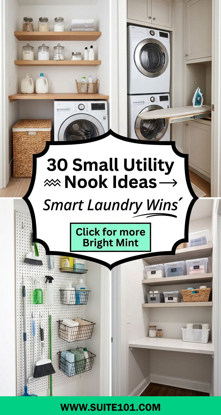 30 Small Utility Nook Ideas for Smart Laundry and Storage Wins - 30 Small Utility Nook Ideas for Smart Laundry and Storage Wins