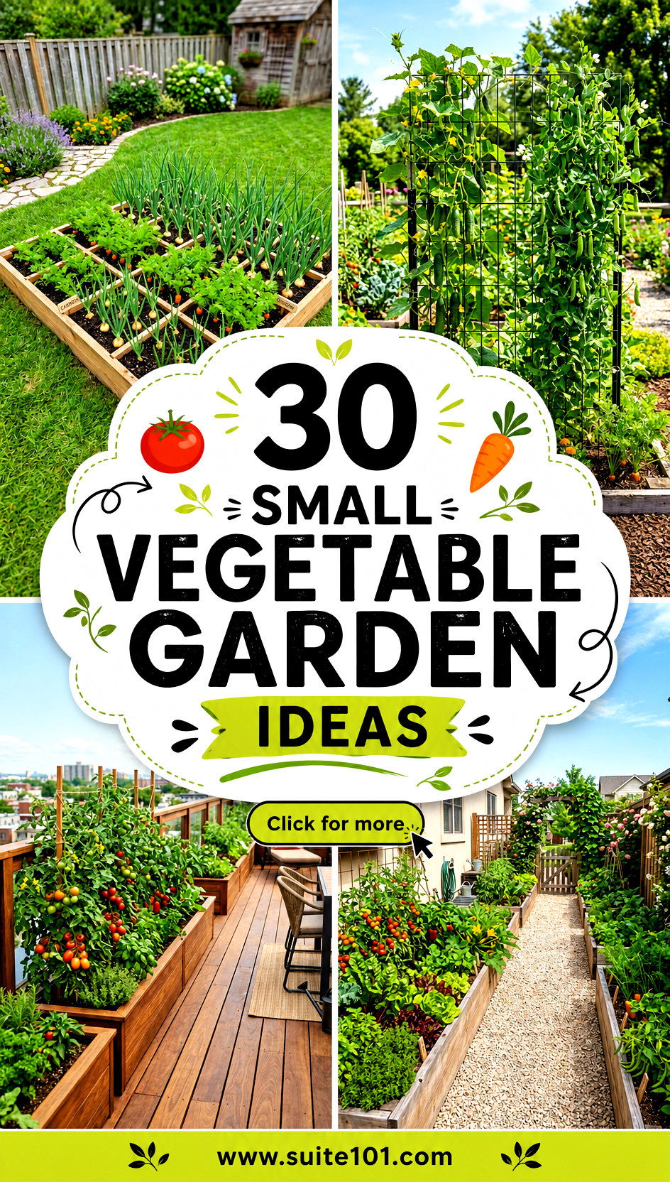 30 Small Vegetable Garden Ideas for Fresh Easy Harvests - 30 Small Vegetable Garden Ideas for Fresh, Easy Harvests