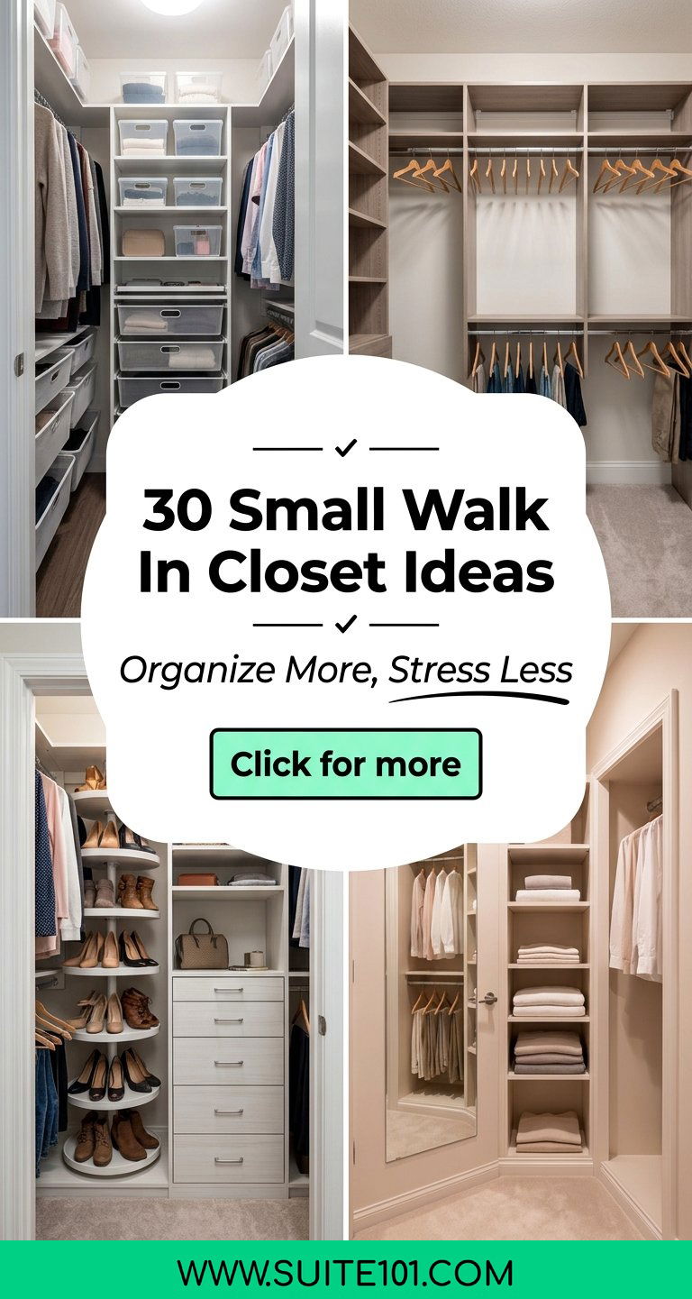 30 Small Walk In Closet Ideas to Organize More Stress Less - 30 Small Walk In Closet Ideas to Organize More, Stress Less