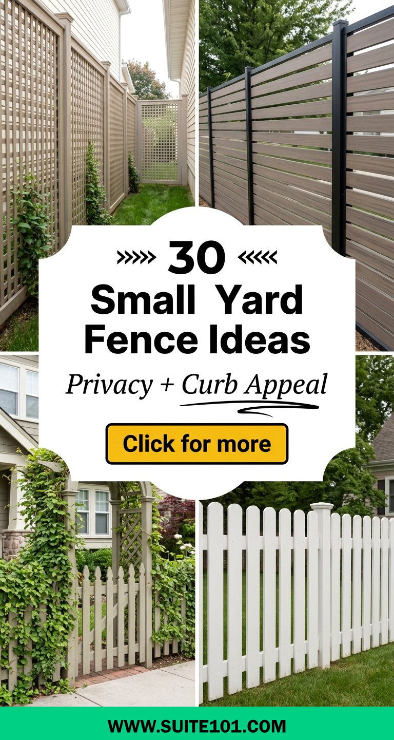 30 Small Yard Fence Ideas for Privacy Style and Curb Appeal - 30 Small Yard Fence Ideas for Privacy, Style, and Curb Appeal