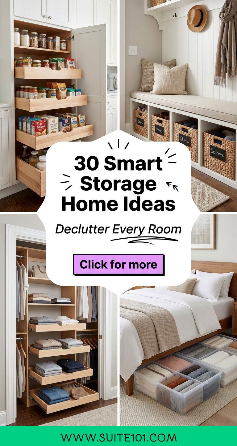 30 Smart Storage Home Ideas to Declutter Every Room Today - 30 Smart Storage Home Ideas to Declutter Every Room Today