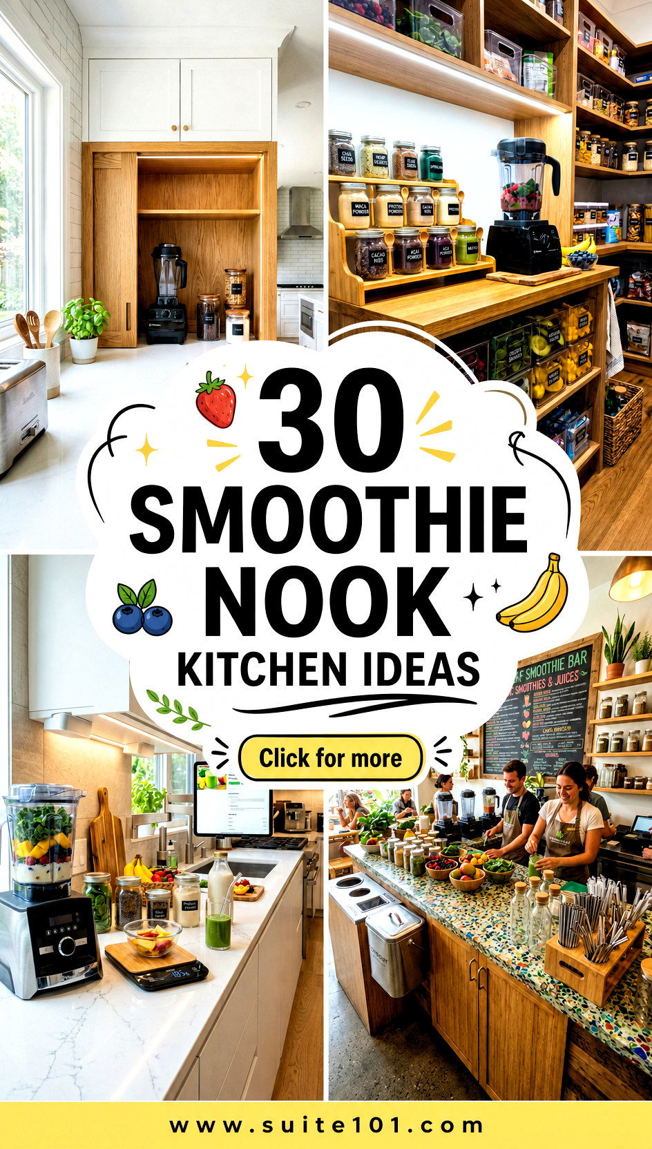 30 Smoothie Nook Kitchen Ideas for Fast Mornings and Fresh Vibes - 30 Smoothie Nook Kitchen Ideas for Fast Mornings and Fresh Vibes