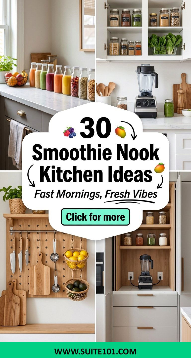 30 Smoothie Nook Kitchen Ideas for Fast Mornings and Fresh Vibes - 30 Smoothie Nook Kitchen Ideas for Fast Mornings and Fresh Vibes