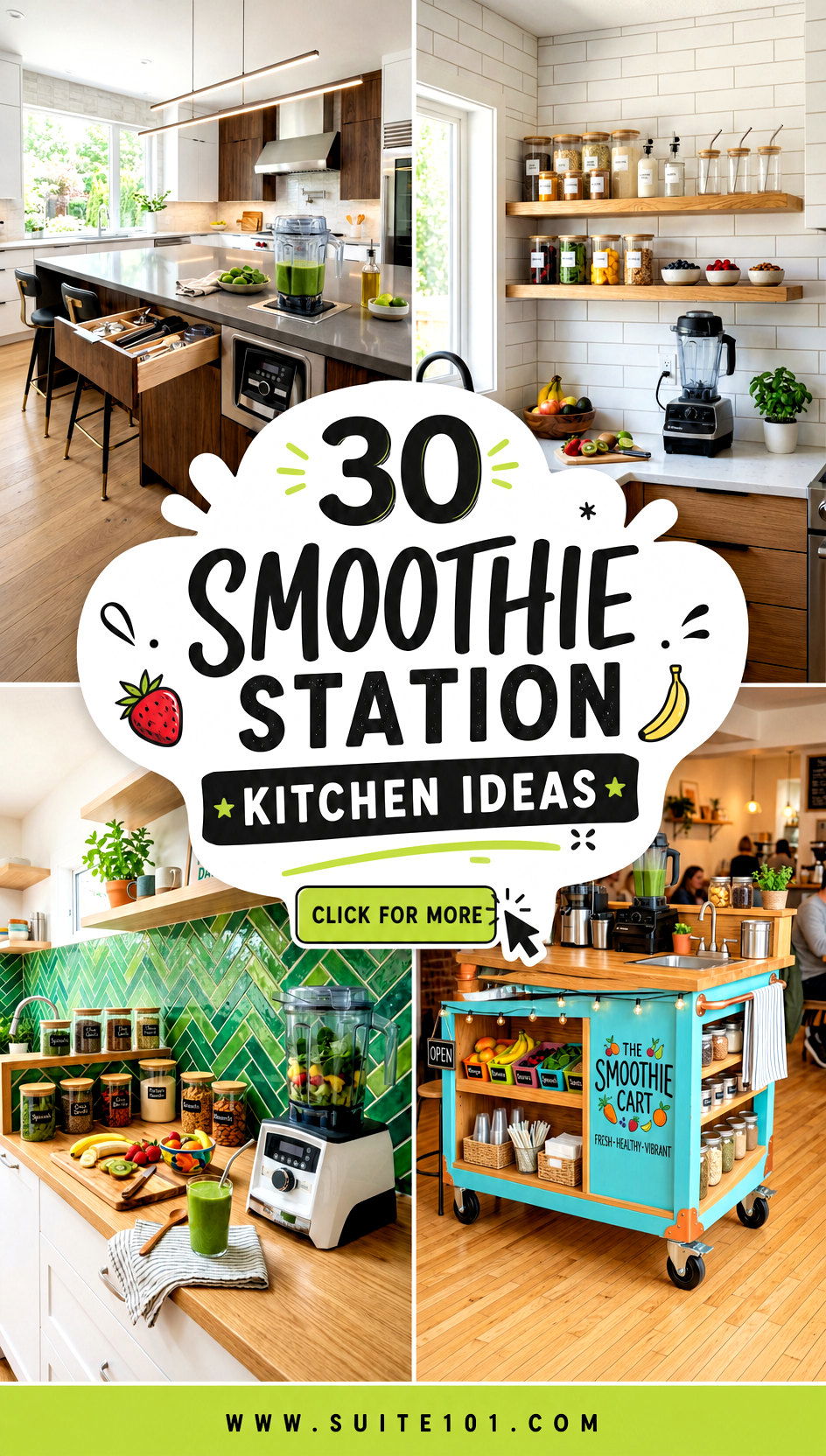 30 Smoothie Station Kitchen Ideas for Faster Morning Blending - 30 Smoothie Station Kitchen Ideas for Faster Morning Blending