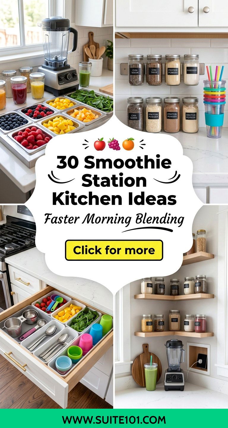 30 Smoothie Station Kitchen Ideas for Faster Morning Blending - 30 Smoothie Station Kitchen Ideas for Faster Morning Blending