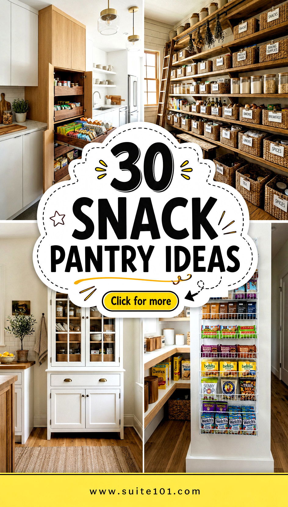 30 Snack Pantry Ideas to Organize Treats and Save Time Daily - 30 Snack Pantry Ideas to Organize Treats and Save Time Daily
