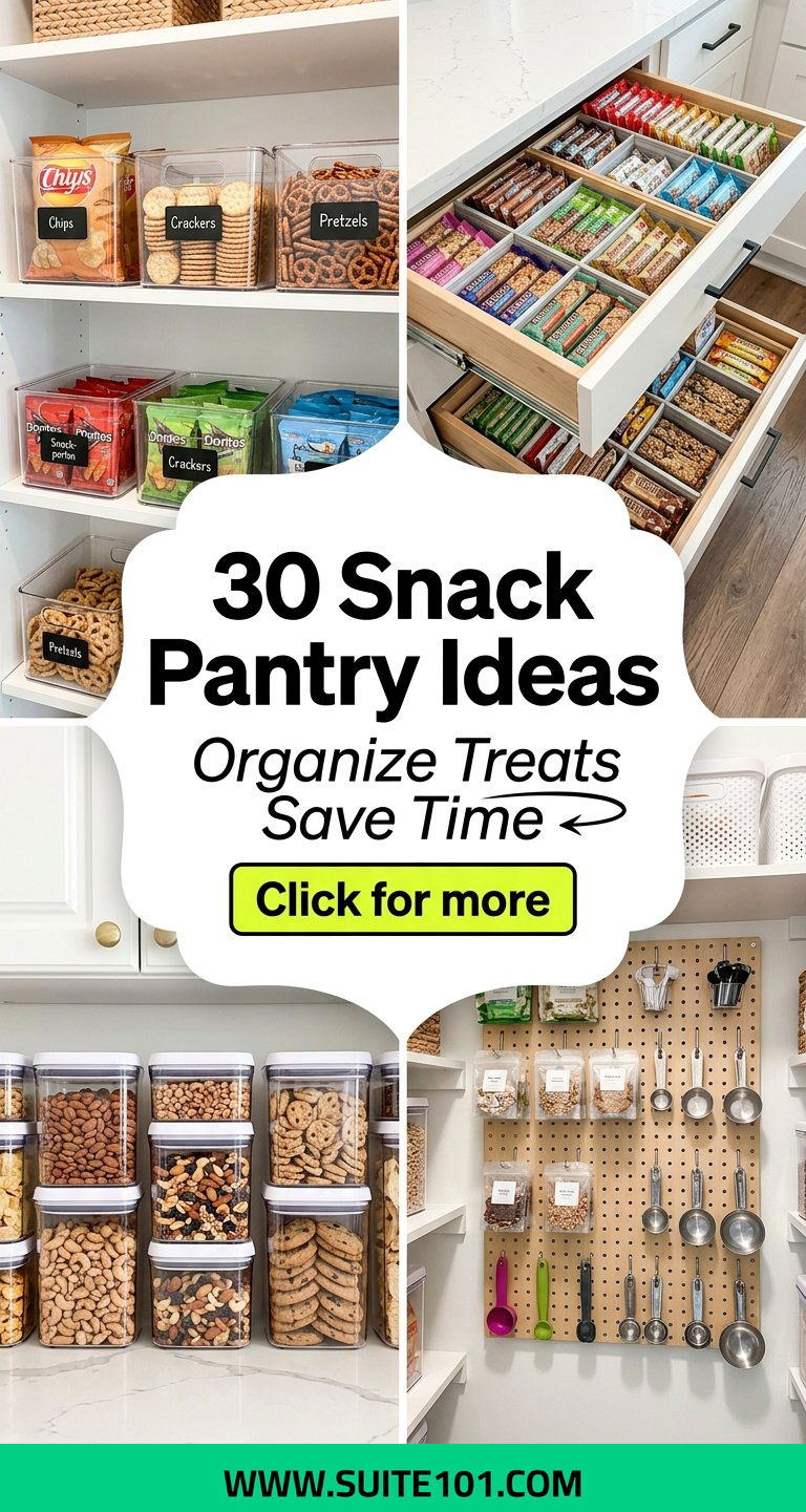 30 Snack Pantry Ideas to Organize Treats and Save Time Daily - 30 Snack Pantry Ideas to Organize Treats and Save Time Daily