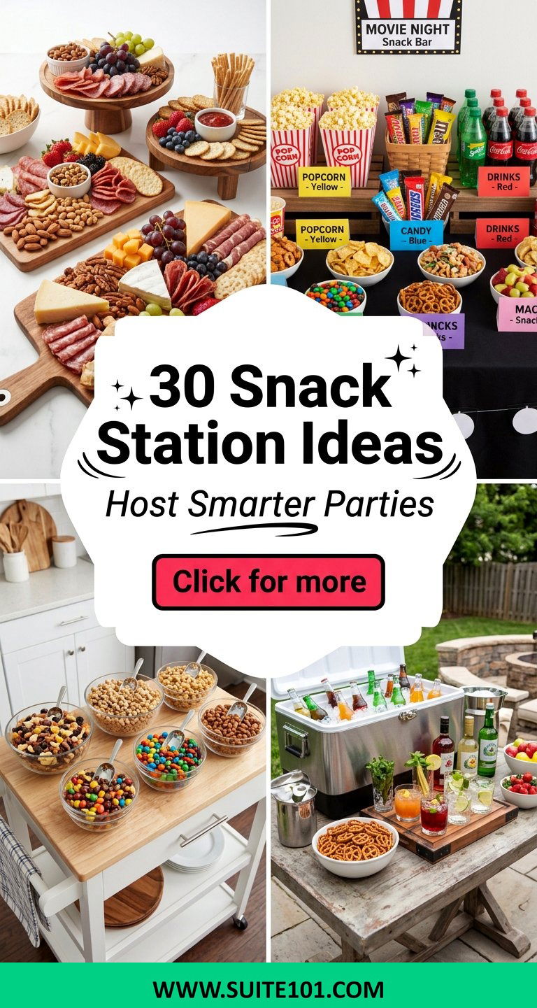 30 Snack Station Ideas to Host Smarter Parties at Home Easily - 30 Snack Station Ideas to Host Smarter Parties at Home Easily