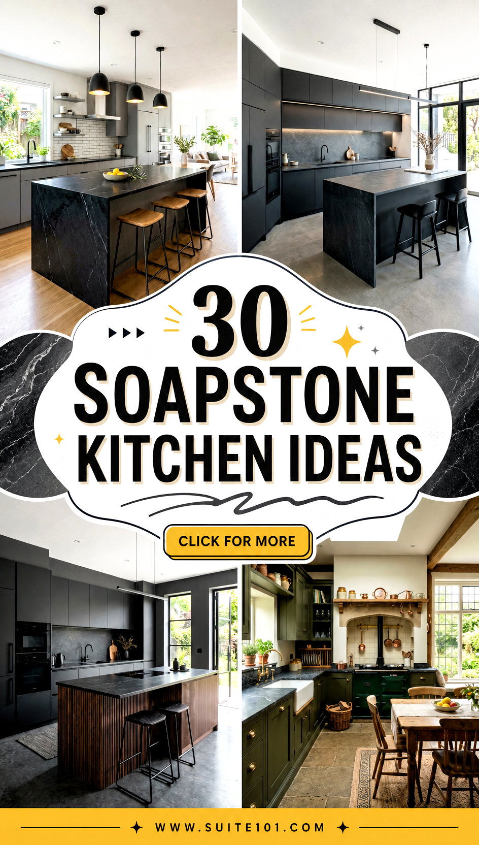 30 Soapstone Kitchen Ideas for Elegant Durable Countertops - 30 Soapstone Kitchen Ideas for Elegant, Durable Countertops