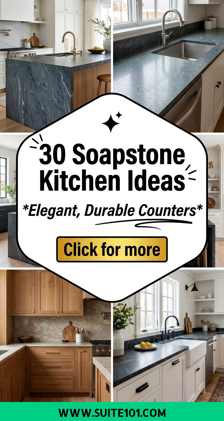 30 Soapstone Kitchen Ideas for Elegant Durable Countertops - 30 Soapstone Kitchen Ideas for Elegant, Durable Countertops