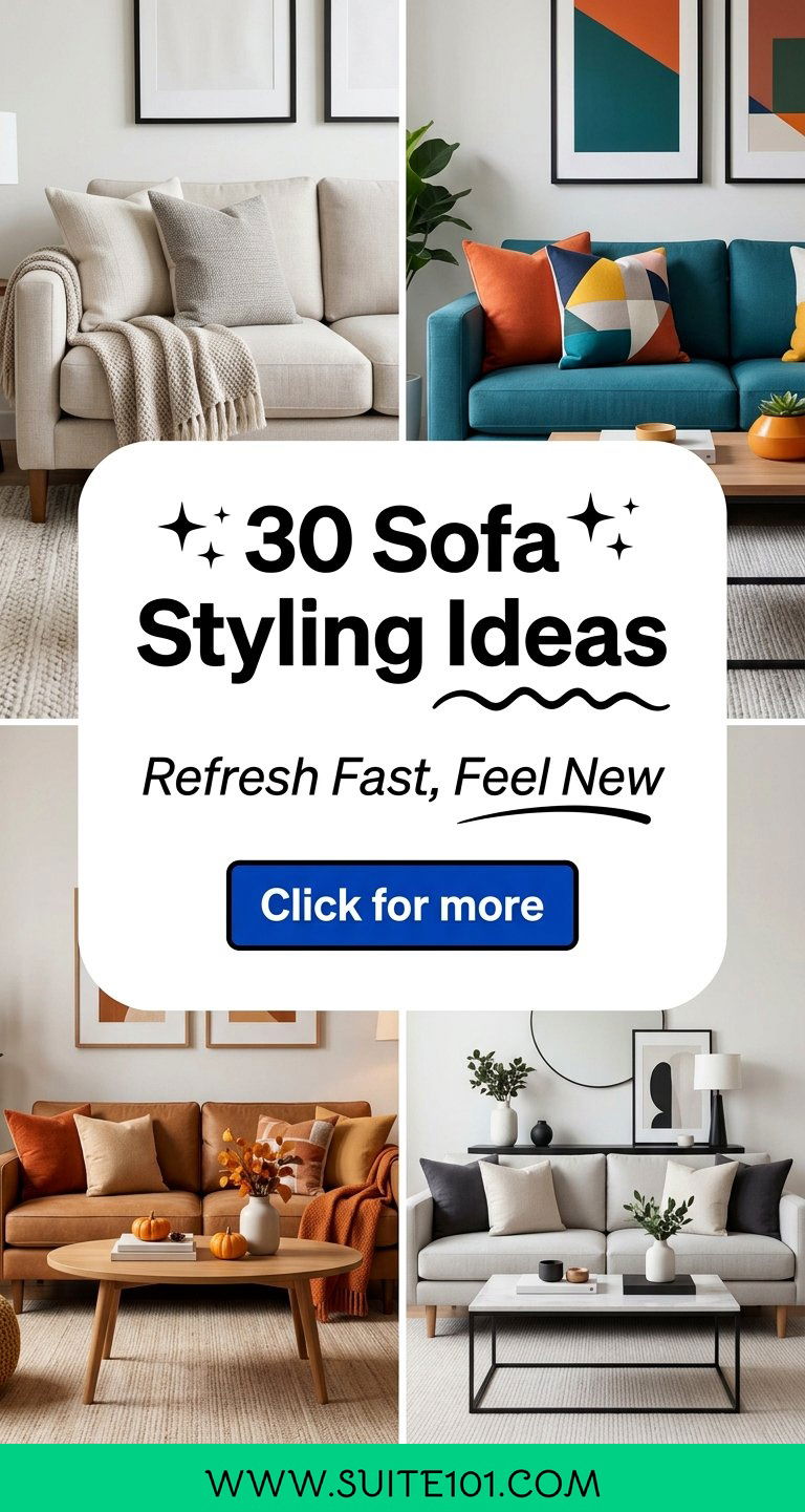 30 Sofa Styling Ideas to Refresh Your Living Room Fast - 30 Sofa Styling Ideas to Refresh Your Living Room Fast