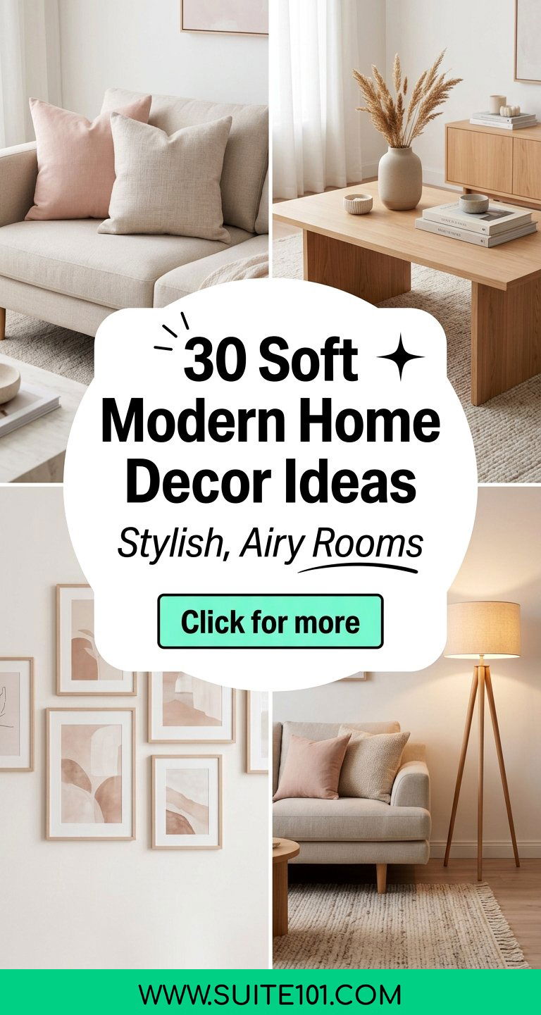 30 Soft Modern Home Decor Ideas for Stylish Airy Rooms - 30 Soft Modern Home Decor Ideas for Stylish, Airy Rooms