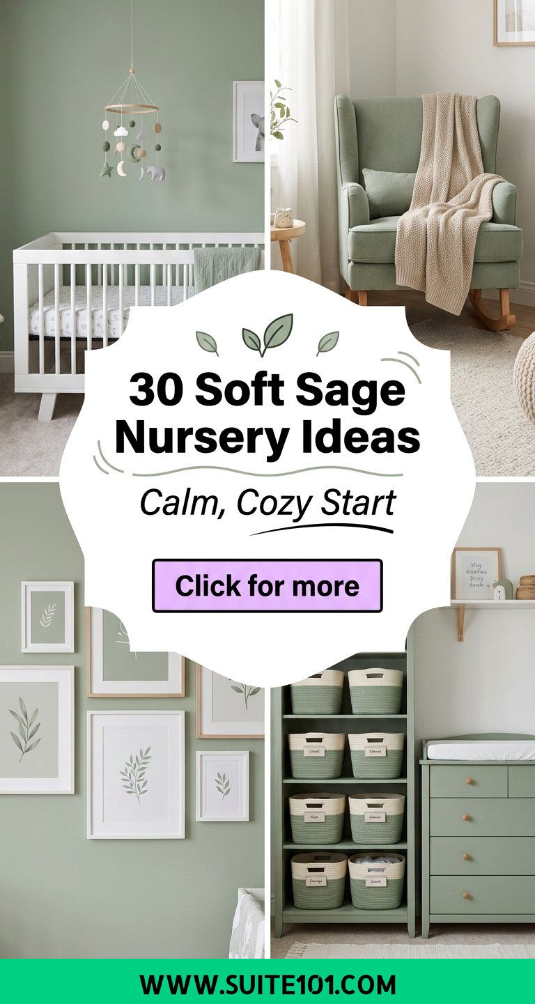30 Soft Sage Nursery Ideas for a Calm Cozy Start at Home - 30 Soft Sage Nursery Ideas for a Calm, Cozy Start at Home