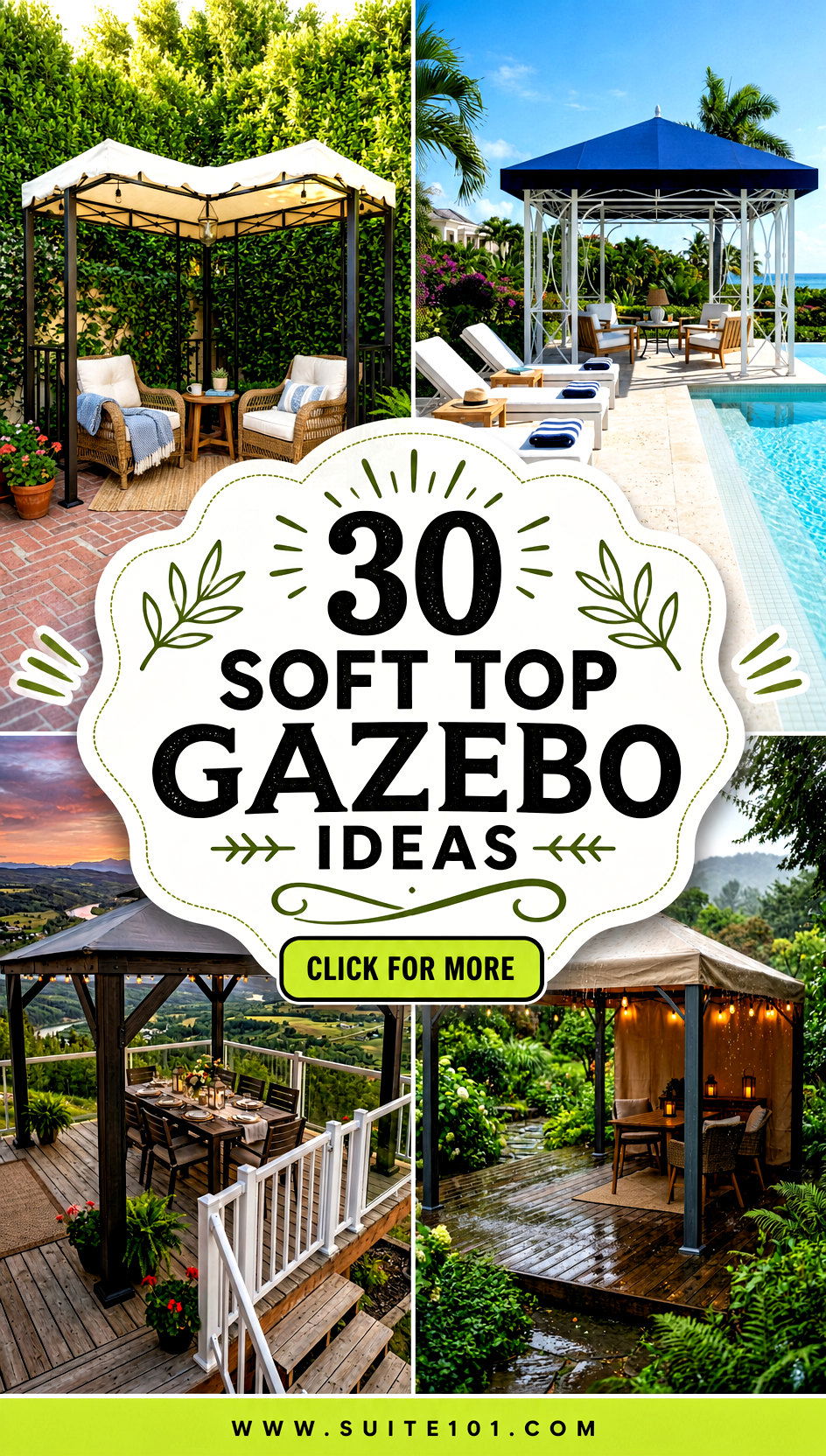30 Soft Top Gazebo Ideas for Backyard Shade and Style Made Easy - 30 Soft Top Gazebo Ideas for Backyard Shade and Style Made Easy
