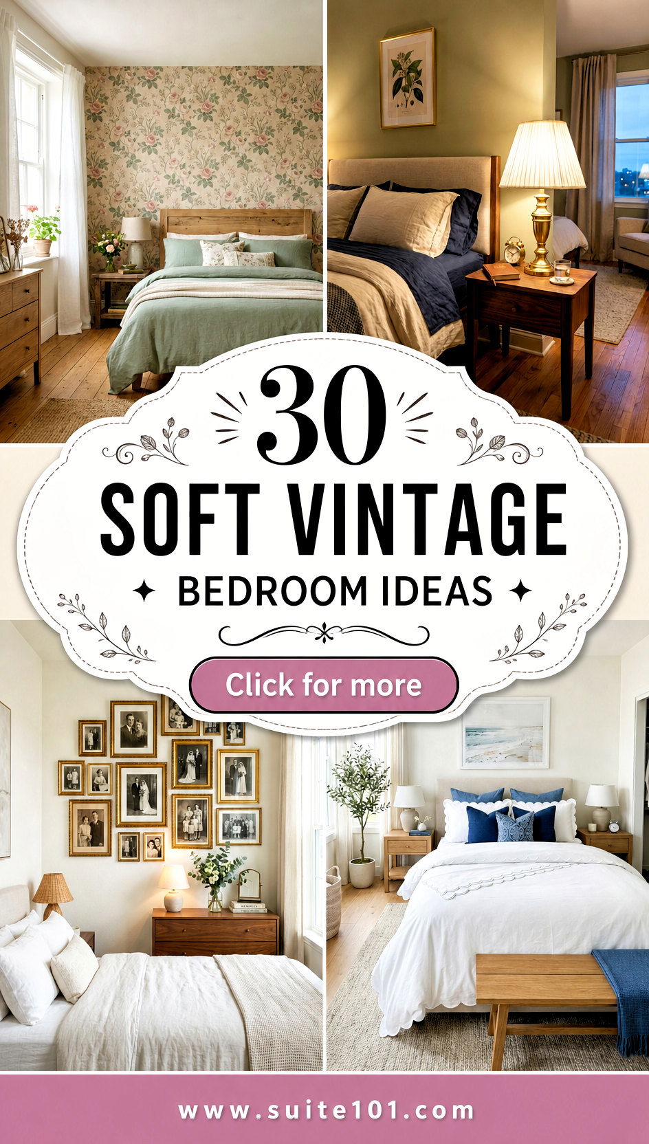 30 Soft Vintage Bedroom Ideas Soft Vintage Touches Youll Love - 30 Soft Vintage Bedroom Ideas: Soft Vintage Touches You'll Love