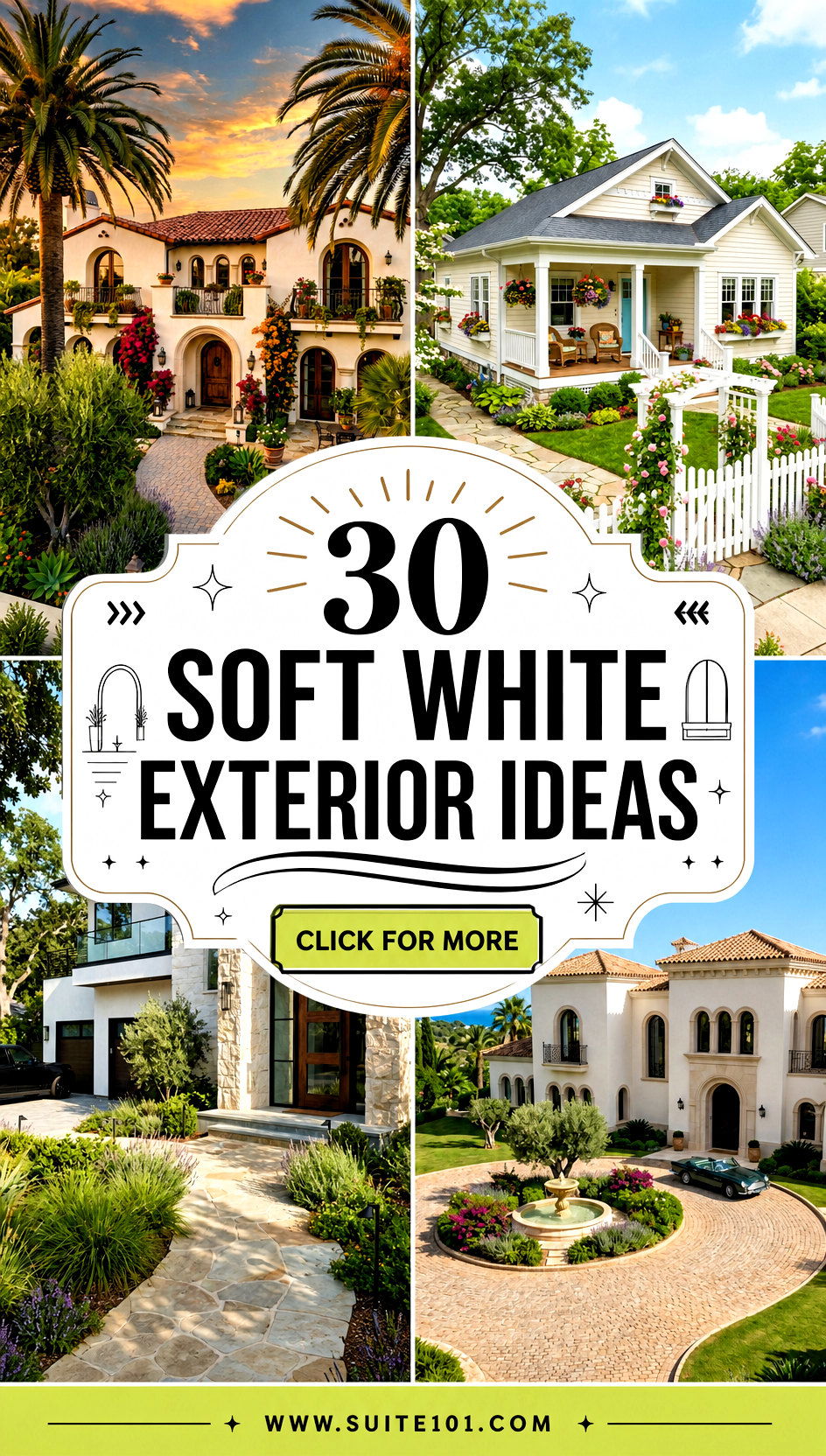 30 Soft White Exterior Ideas That Instantly Boost Curb Appeal - 30 Soft White Exterior Ideas That Instantly Boost Curb Appeal