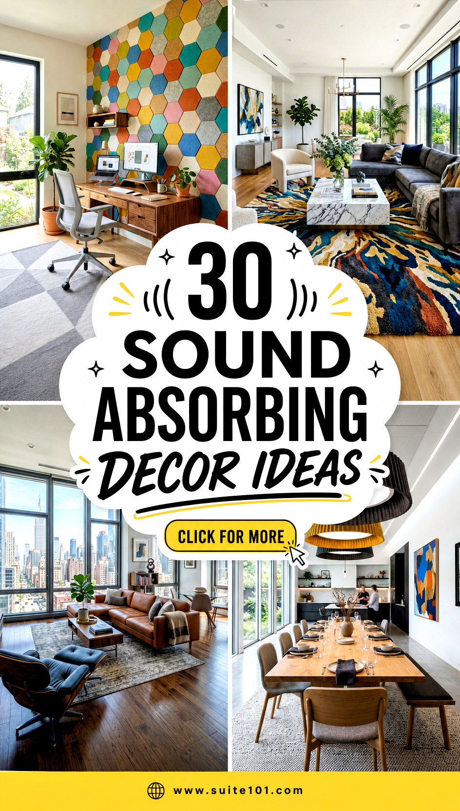 30 Sound Absorbing Decor Ideas for a Quieter Cozier Home - 30 Sound Absorbing Decor Ideas for a Quieter, Cozier Home