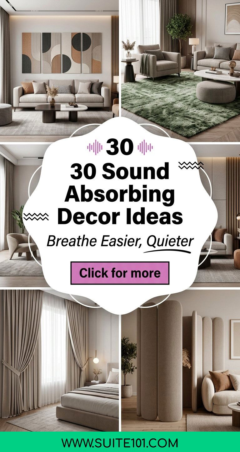 30 Sound Absorbing Decor Ideas for a Quieter Cozier Home - 30 Sound Absorbing Decor Ideas for a Quieter, Cozier Home