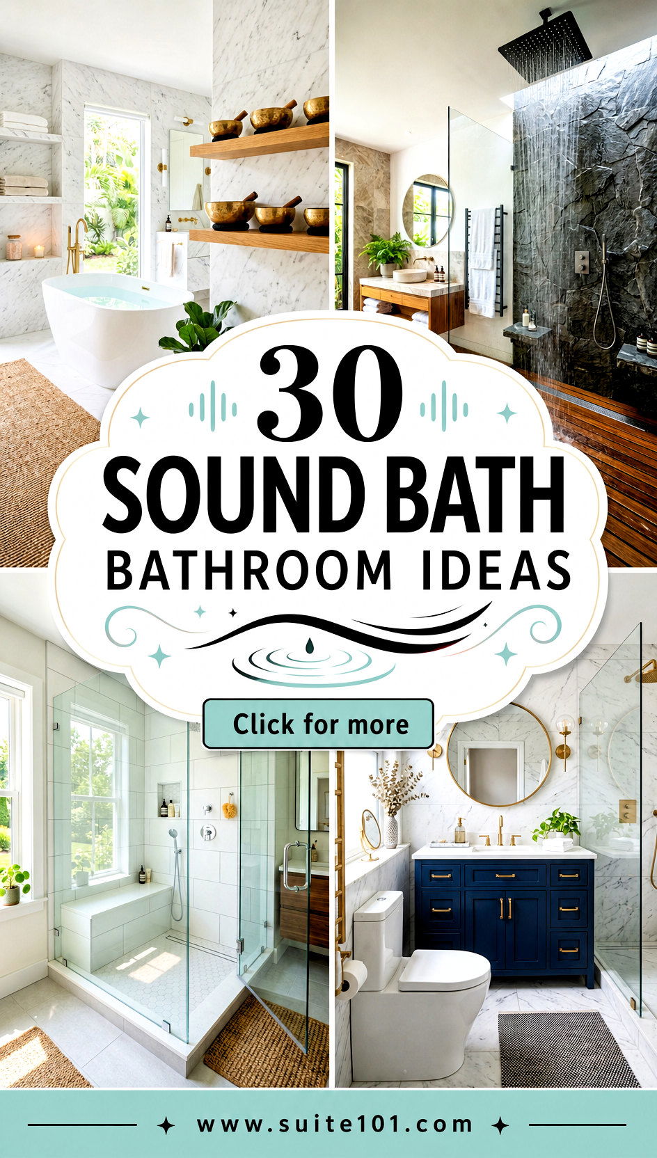 30 Sound Bath Bathroom Ideas for Spa-Quality Relaxation - 30 Sound Bath Bathroom Ideas for Spa-Quality Relaxation