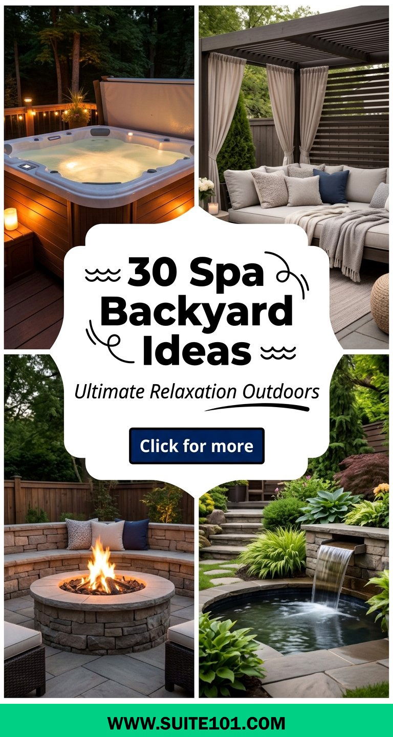 30 Spa Backyard Ideas for Ultimate Relaxation Outdoors - 30 Spa Backyard Ideas for Ultimate Relaxation Outdoors
