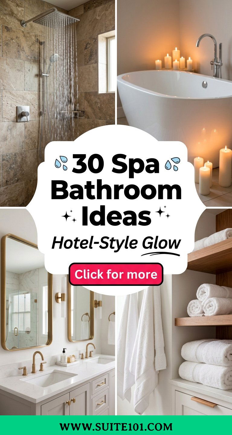 30 Spa Bathroom Ideas for a Relaxing Hotel-Style Glow - 30 Spa Bathroom Ideas for a Relaxing, Hotel-Style Glow
