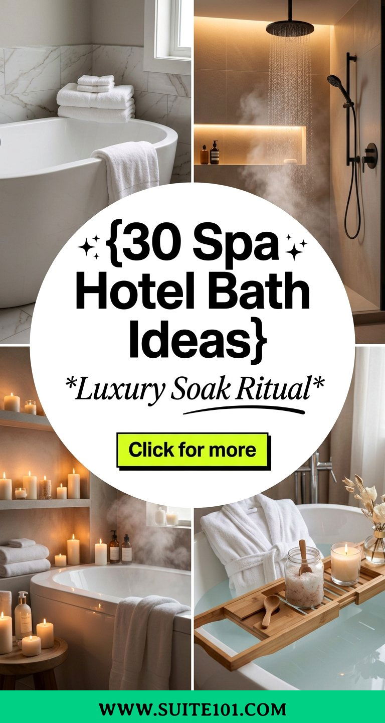 30 Spa Hotel Bath Ideas for a Luxury Soak at Home Tonight - 30 Spa Hotel Bath Ideas for a Luxury Soak at Home Tonight