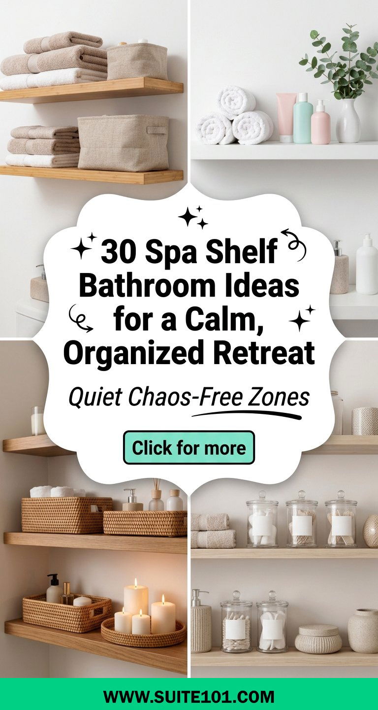 30 Spa Shelf Bathroom Ideas for a Calm Organized Retreat - 30 Spa Shelf Bathroom Ideas for a Calm, Organized Retreat