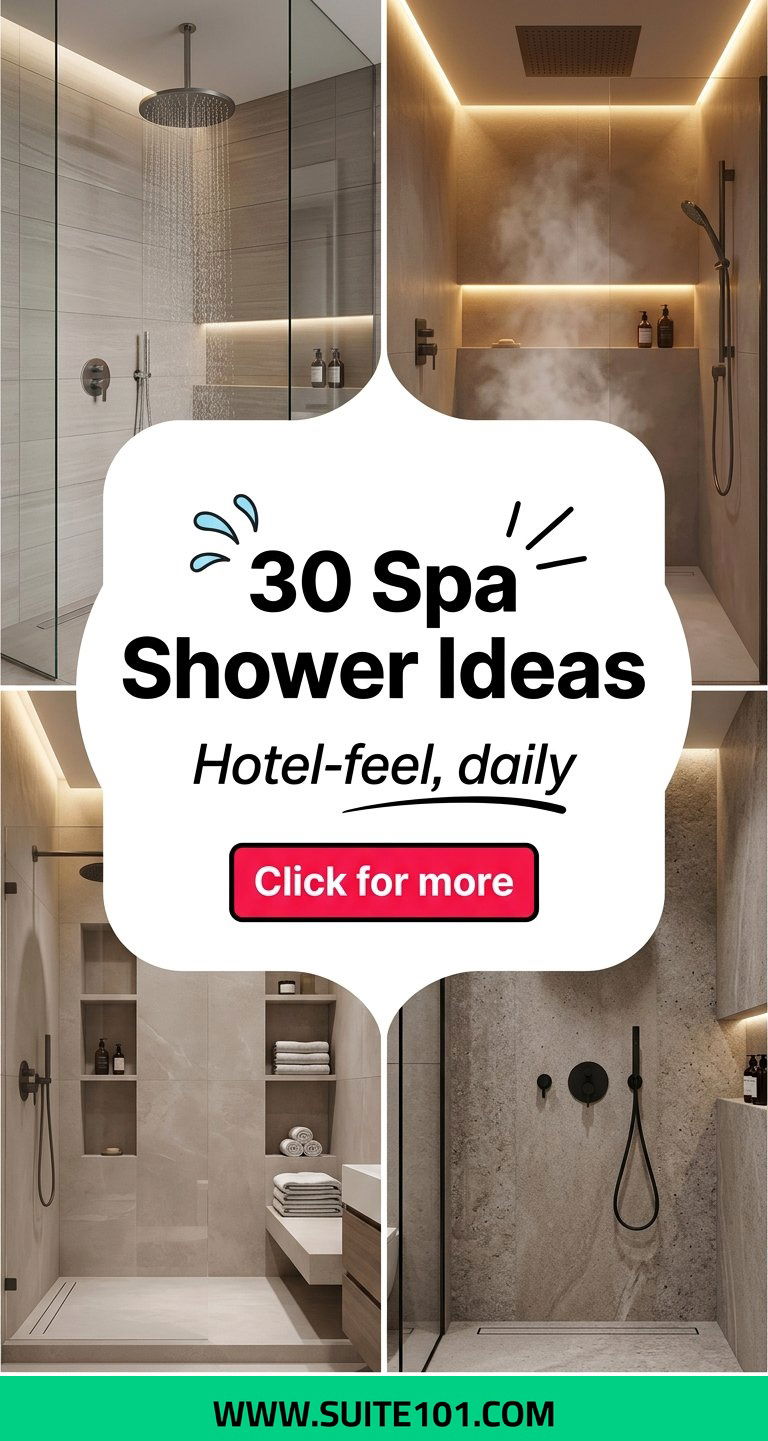 30 Spa Shower Ideas for a Hotel-Style Bathroom Feel Every Day - 30 Spa Shower Ideas for a Hotel-Style Bathroom Feel Every Day