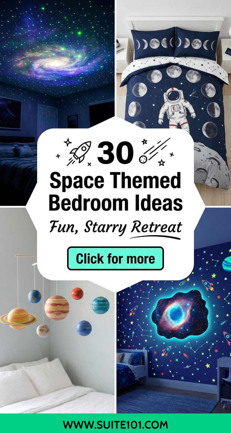 30 Space Themed Bedroom Ideas for a Fun Starry Kids Retreat - 30 Space Themed Bedroom Ideas for a Fun, Starry Kid's Retreat