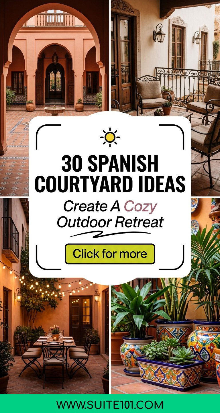 30 Spanish Courtyard Ideas Create A Cozy Outdoor Retreat - 30 Spanish Courtyard Ideas: Create A Cozy Outdoor Retreat