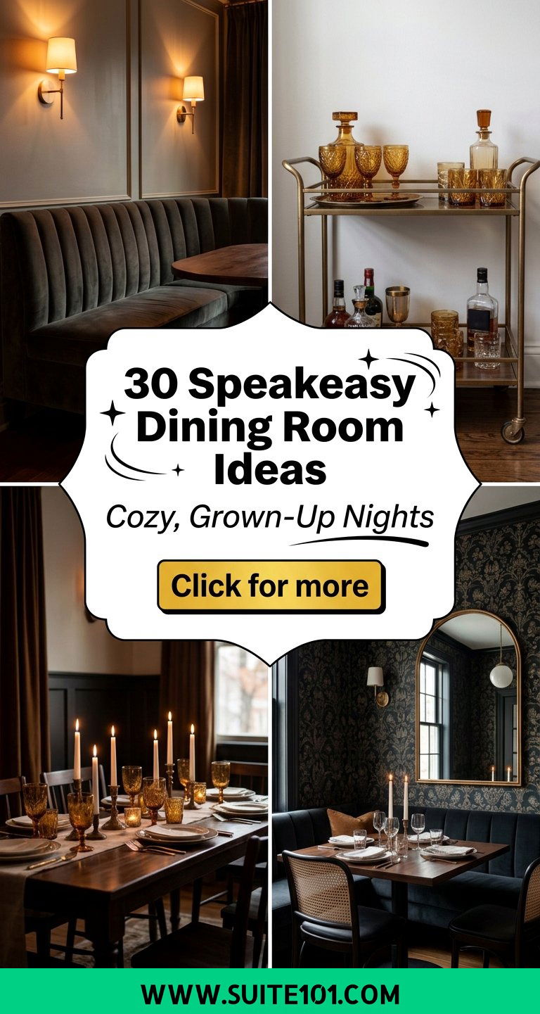 30 Speakeasy Dining Room Ideas for Cozy Grown-Up Nights - 30 Speakeasy Dining Room Ideas for Cozy, Grown-Up Nights