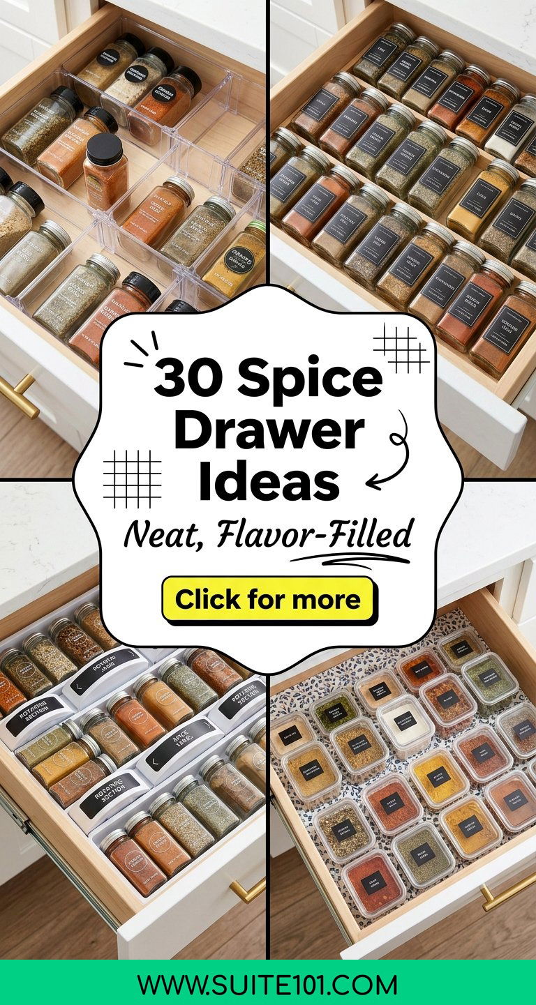 30 Spice Drawer Ideas for Neat Flavor-Filled Everyday Cooking - 30 Spice Drawer Ideas for Neat, Flavor-Filled Everyday Cooking