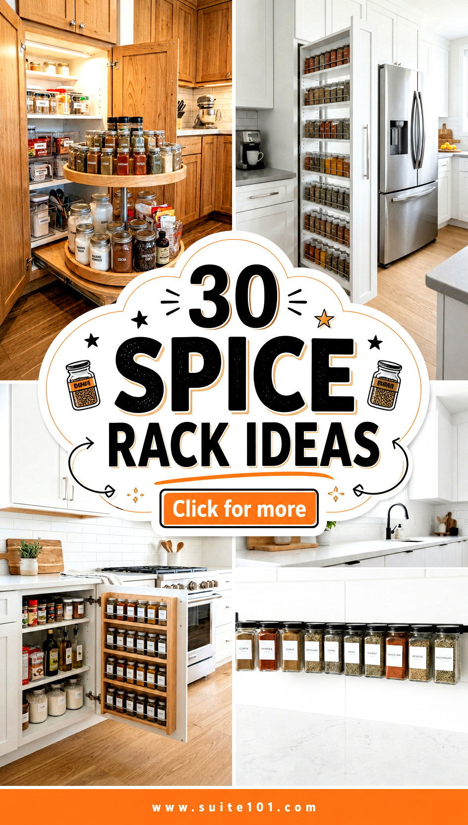 30 Spice Rack Ideas to Organize Your Kitchen and Save Space - 30 Spice Rack Ideas to Organize Your Kitchen and Save Space