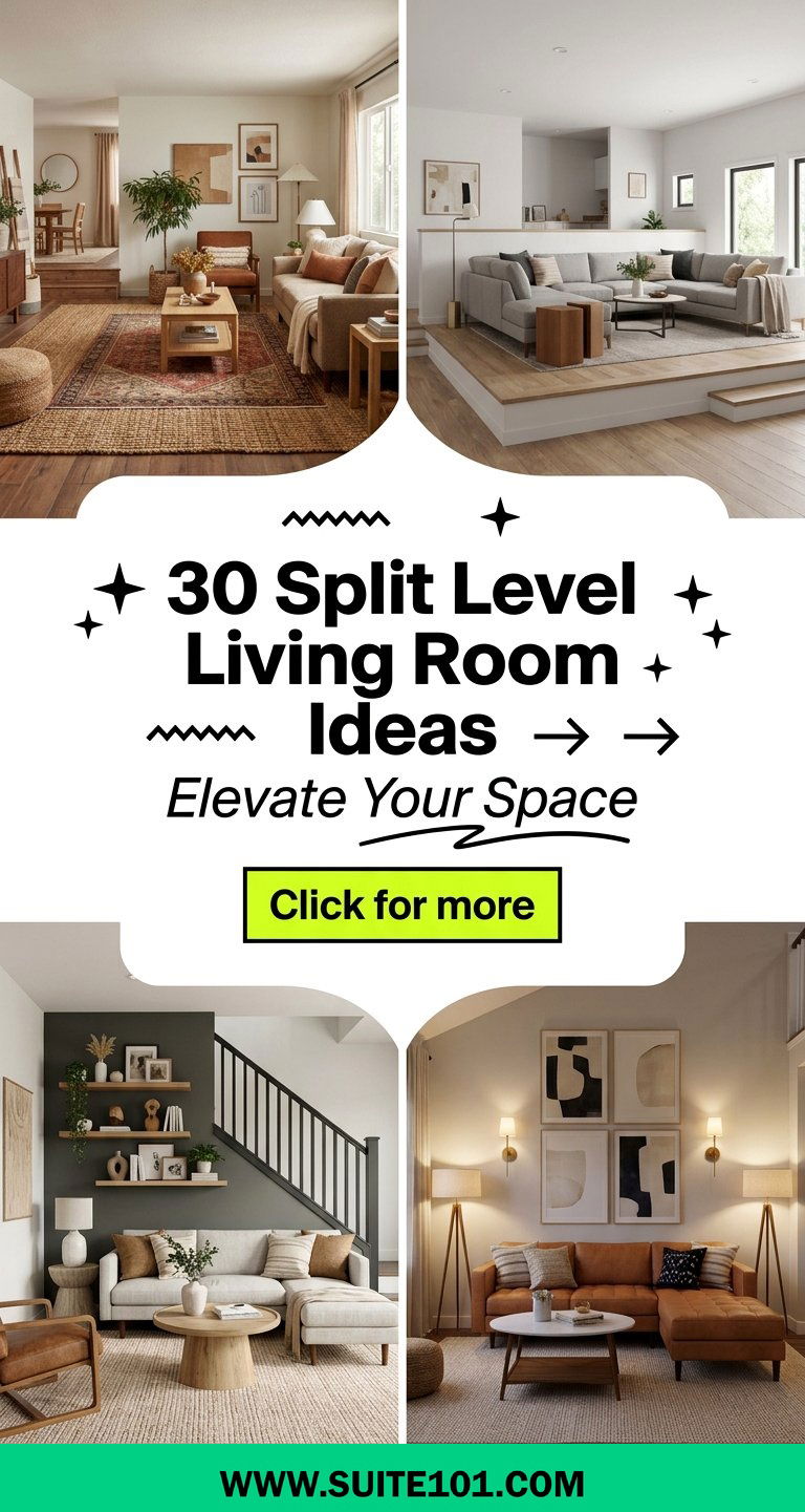 30 Split Level Living Room Ideas to Elevate Your Space Today - 30 Split Level Living Room Ideas to Elevate Your Space Today