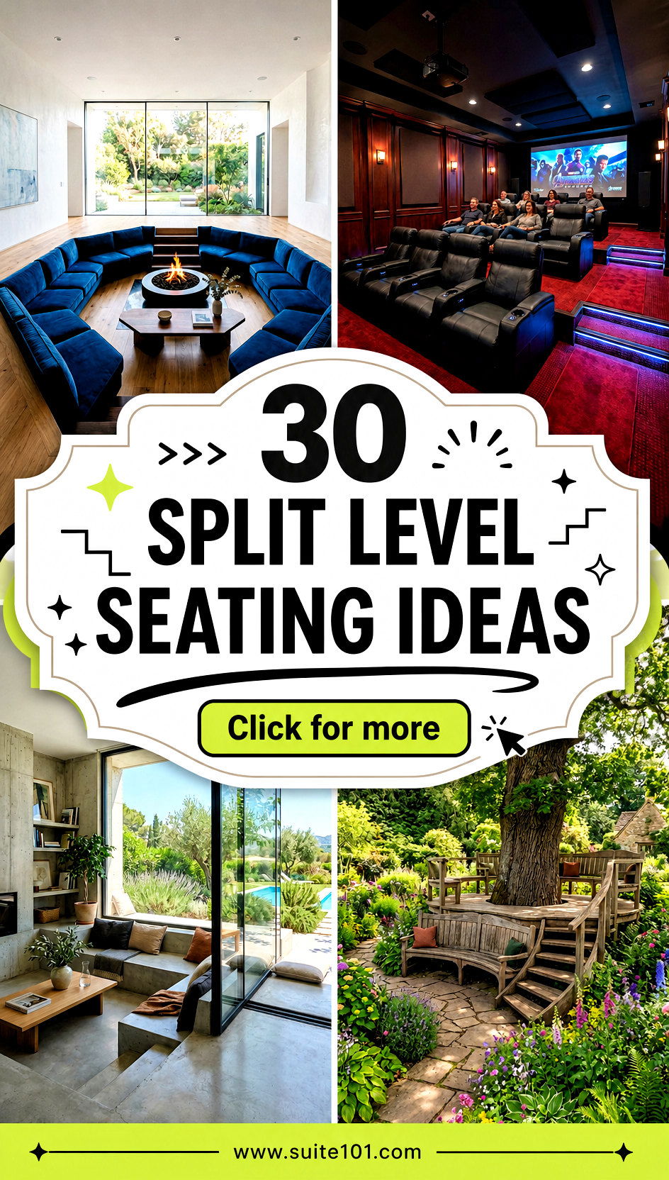 30 Split Level Seating Ideas for Stylish Functional Zones - 30 Split Level Seating Ideas for Stylish, Functional Zones
