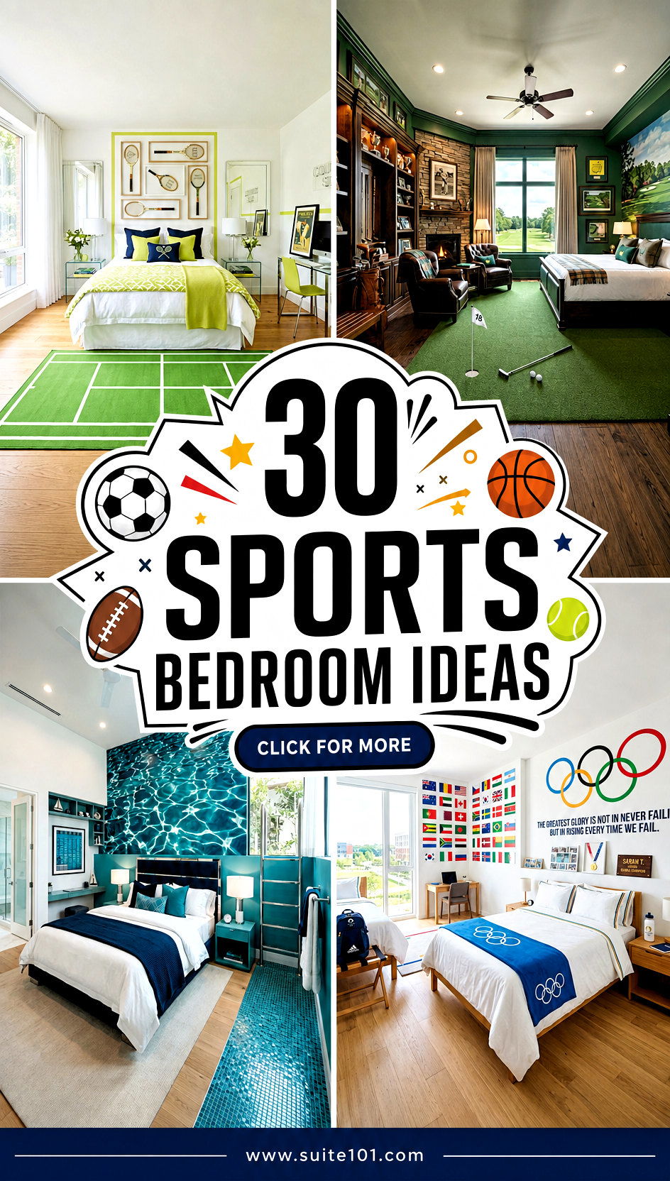 30 Sports Bedroom Ideas for a Winning Game-Day Retreat - 30 Sports Bedroom Ideas for a Winning Game-Day Retreat