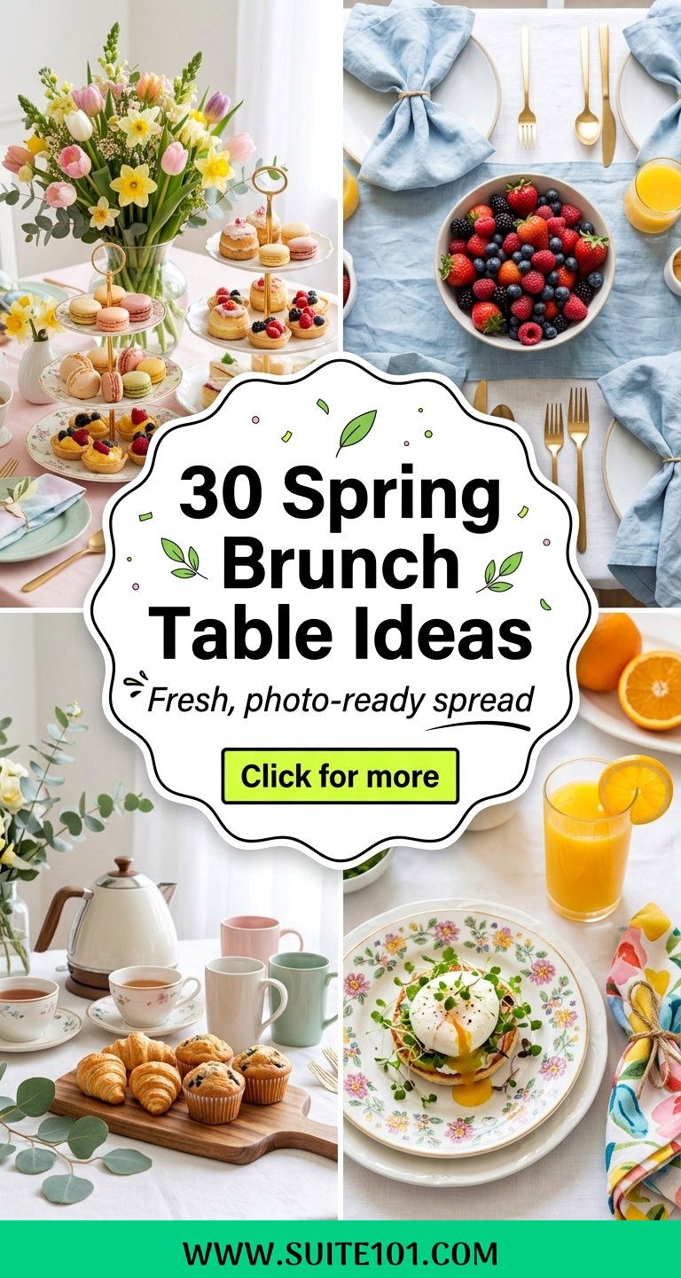 30 Spring Brunch Table Ideas for a Fresh Instagram-Ready Spread - 30 Spring Brunch Table Ideas for a Fresh, Instagram-Ready Spread