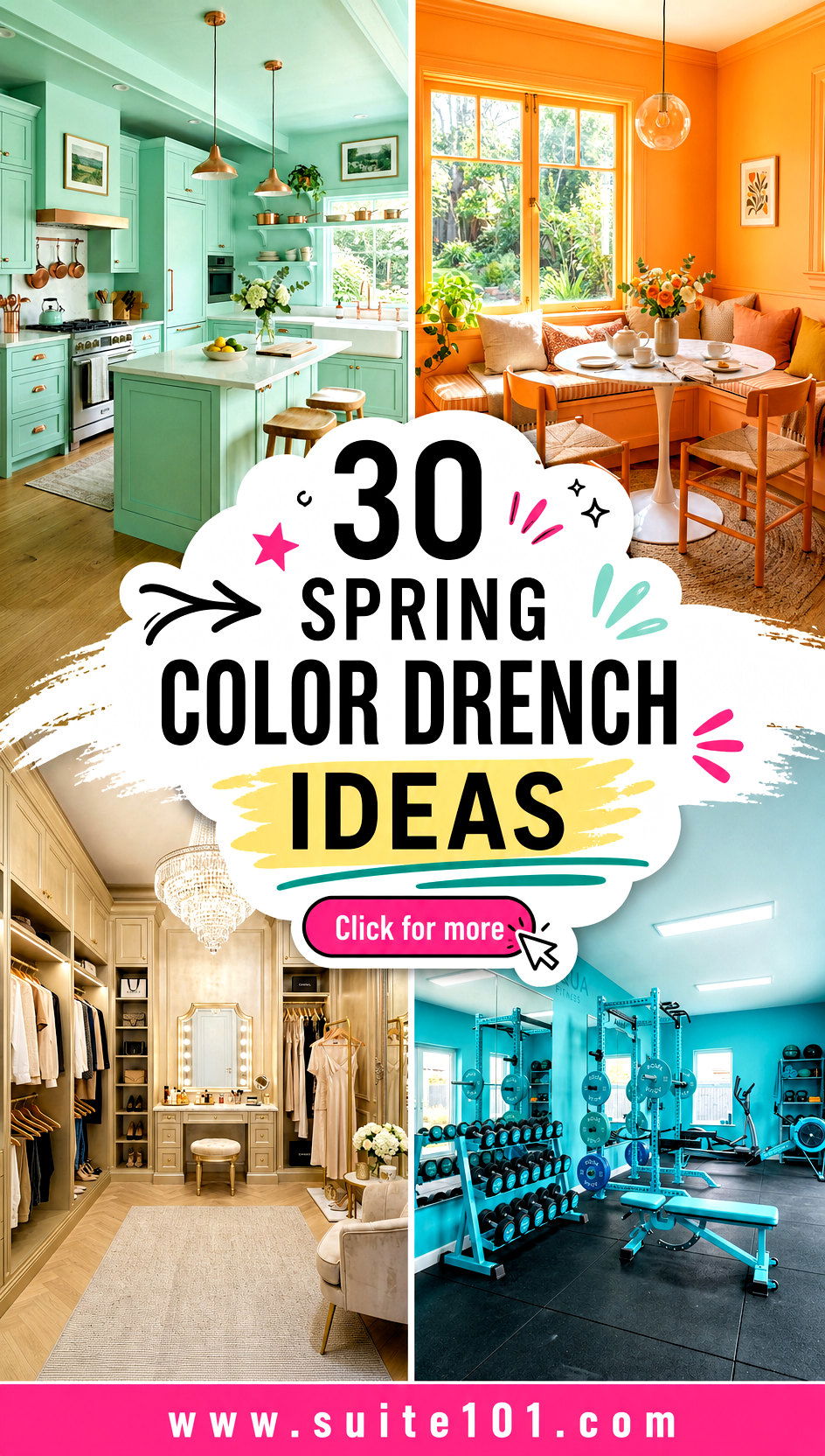 30 Spring Color Drench Ideas Bold Rooms Fresh Energy All Season - 30 Spring Color Drench Ideas: Bold Rooms, Fresh Energy All Season