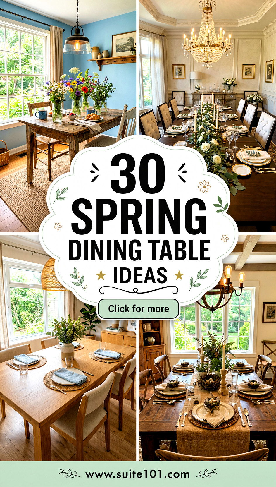 30 Spring Dining Table Ideas for Bright Colorful Table Moments - 30 Spring Dining Table Ideas for Bright Colorful Table Moments