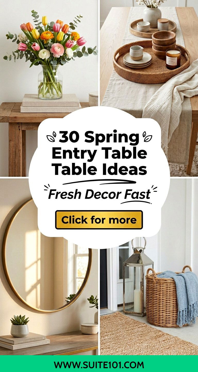 30 Spring Entry Table Ideas Fresh Decor In Minutes-Make It Yours - 30 Spring Entry Table Ideas: Fresh Decor In Minutes-Make It Yours