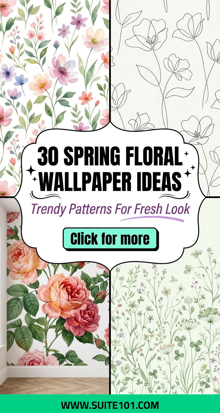 30 Spring Floral Wallpaper Ideas Trendy Patterns For Fresh Look - 30 Spring Floral Wallpaper Ideas: Trendy Patterns For Fresh Look