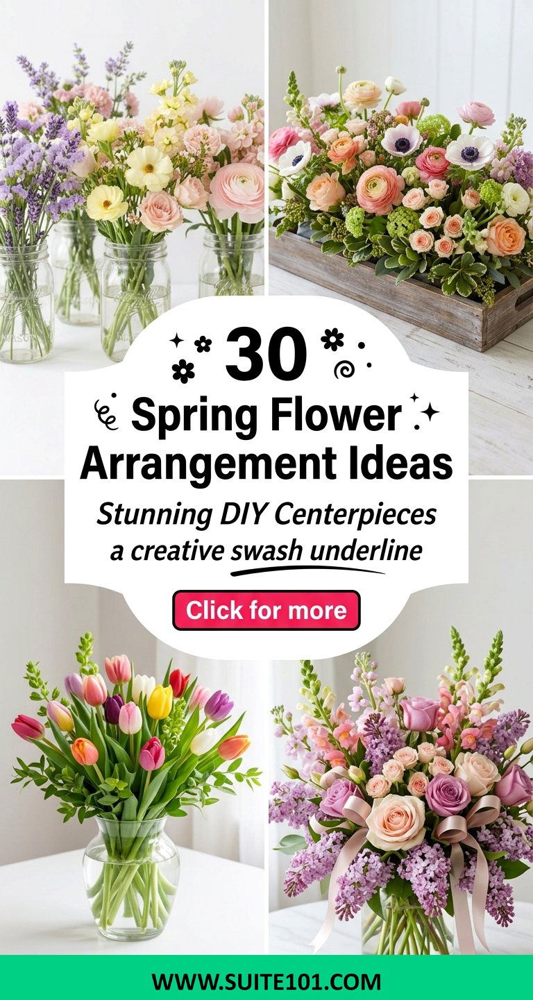 30 Spring Flower Arrangement Ideas for Stunning DIY Centerpieces - 30 Spring Flower Arrangement Ideas for Stunning DIY Centerpieces