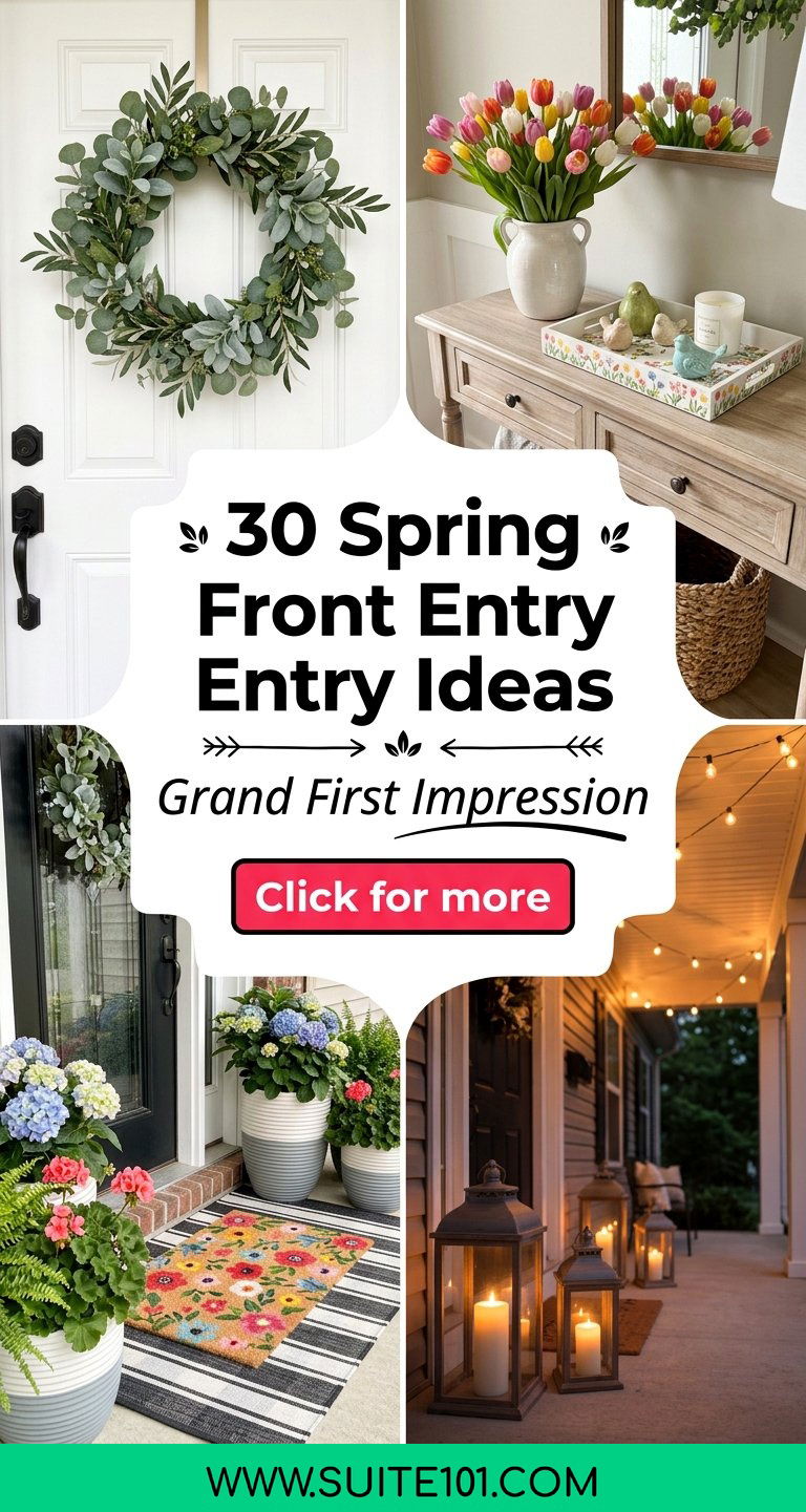 30 Spring Front Entry Ideas to Make a Grand First Impression - 30 Spring Front Entry Ideas to Make a Grand First Impression