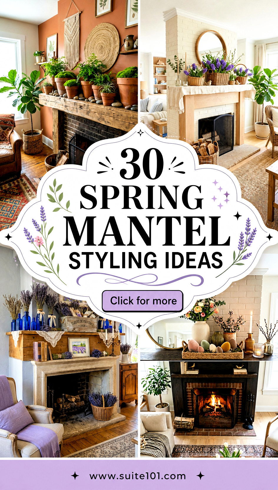 30 Spring Mantel Styling Ideas for a Fresh Fireplace Look - 30 Spring Mantel Styling Ideas for a Fresh Fireplace Look