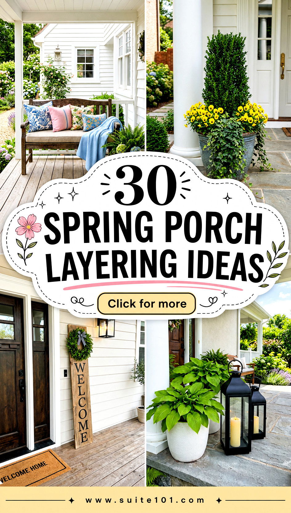 30 Spring Porch Layering Ideas for Cozy Textures and Color - 30 Spring Porch Layering Ideas for Cozy Textures and Color