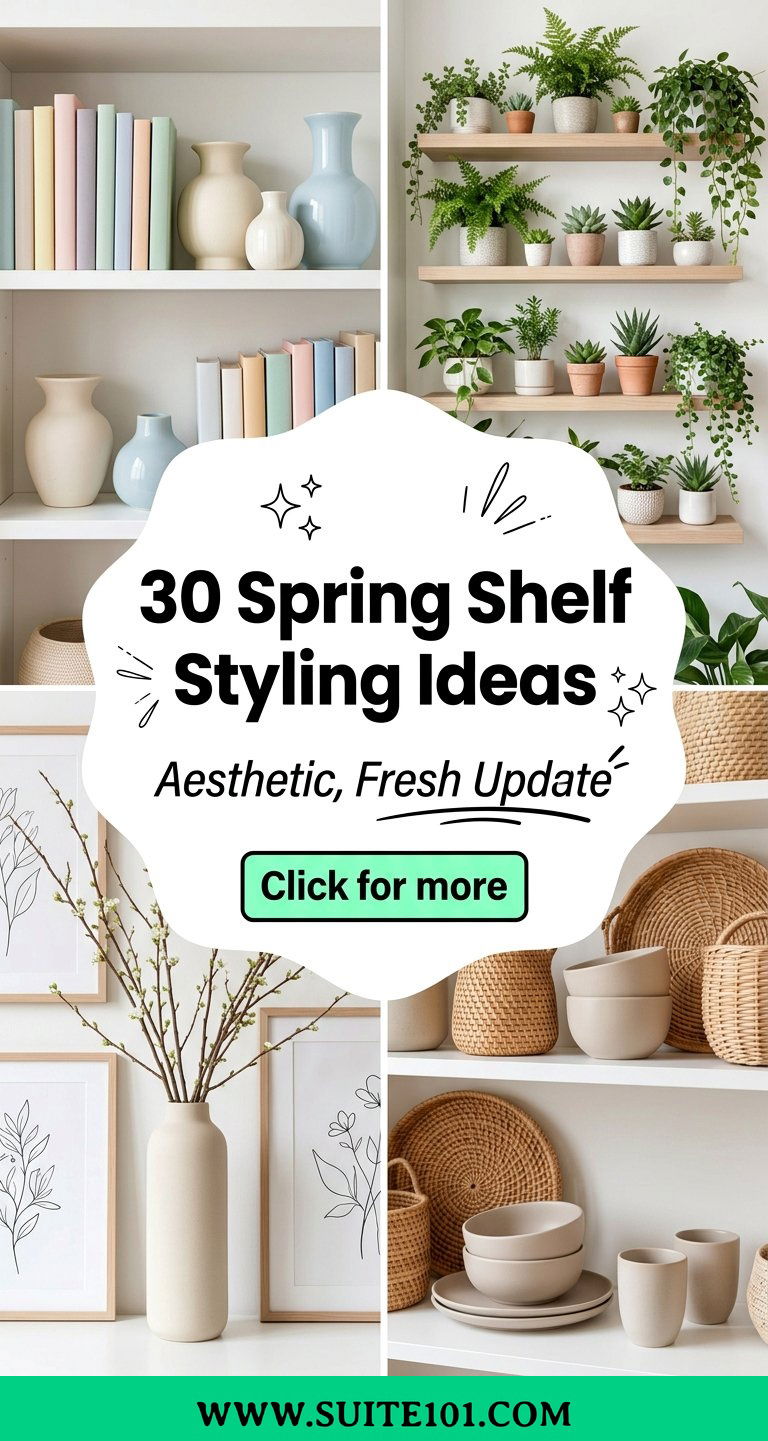 30 Spring Shelf Styling Ideas Aesthetic for a Fresh Update - 30 Spring Shelf Styling Ideas Aesthetic for a Fresh Update